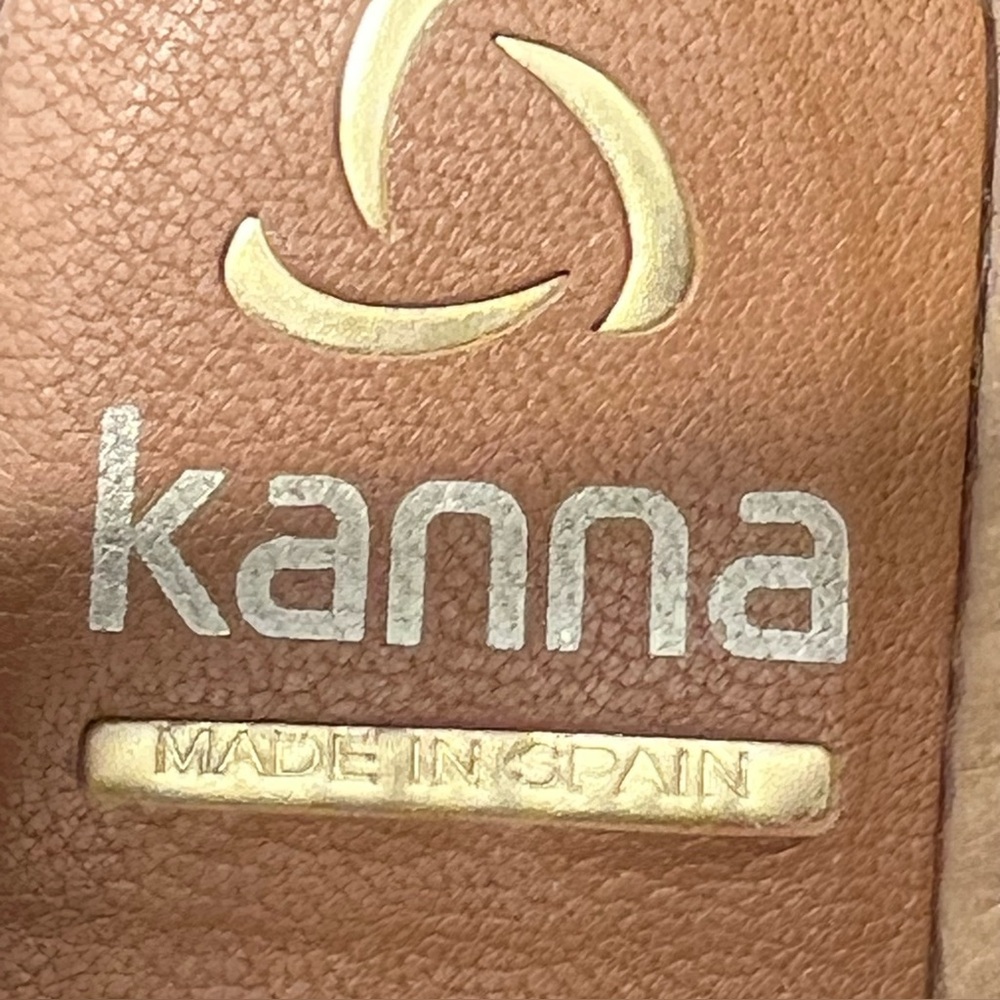 Kanna Elissa Floral Embroidered Coral Espadrille Wedge Sandals Size 9-9.5 (40) - Picture 11 of 15